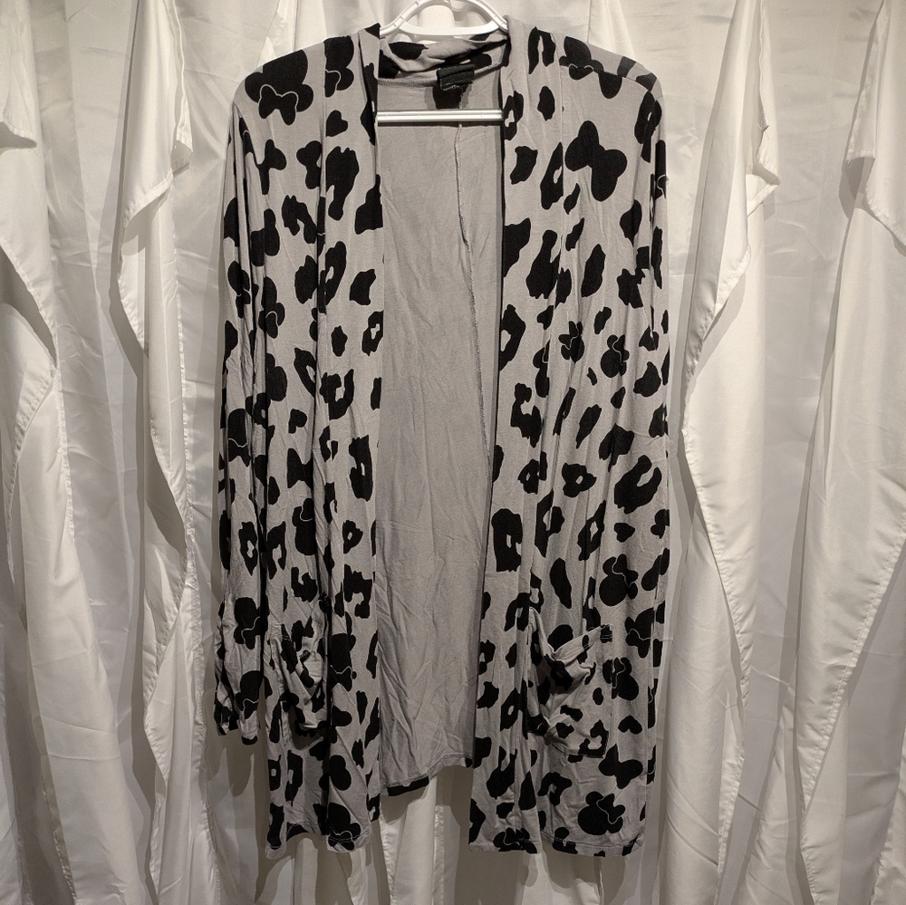 Disney Black and White Women's Cardigan Sz 3X